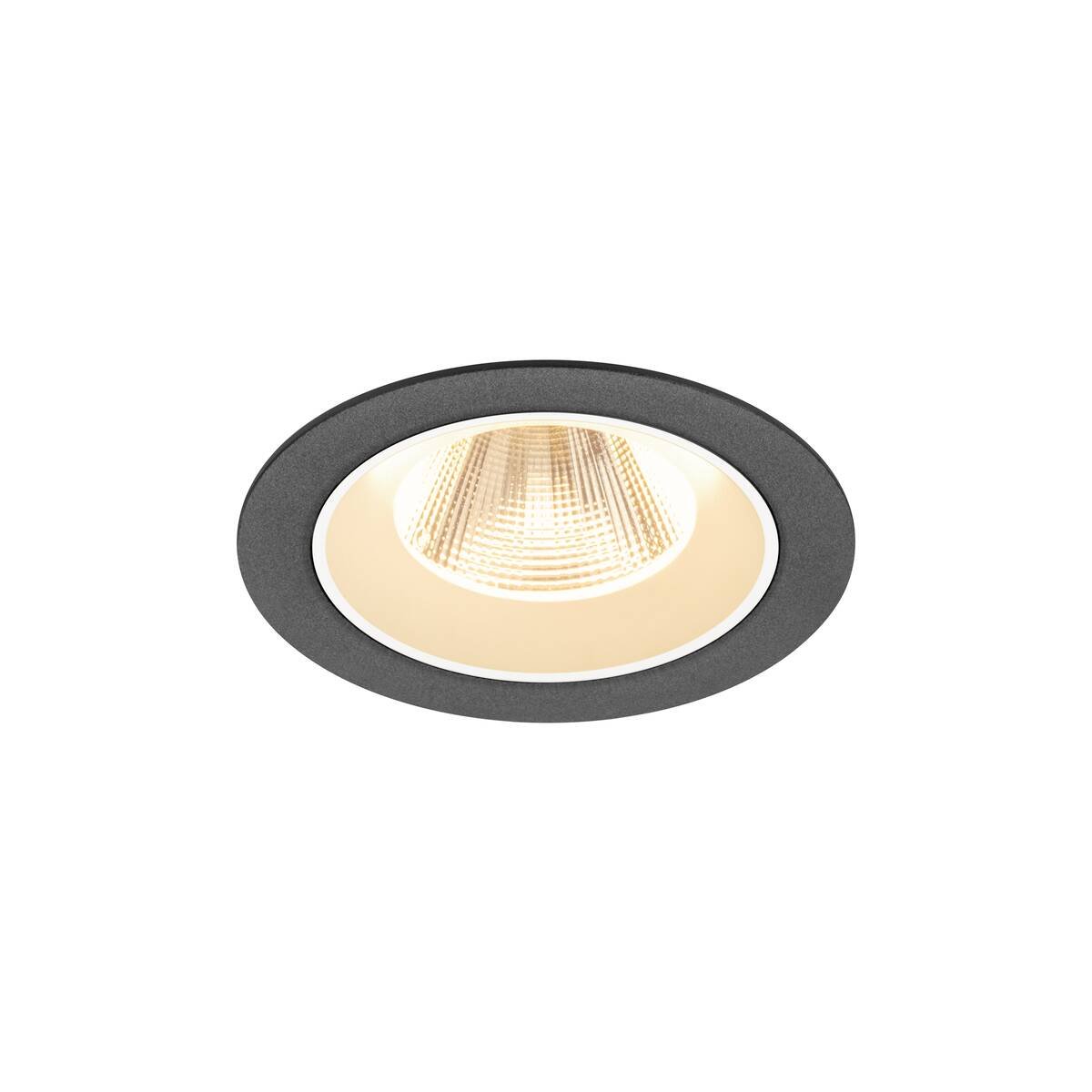 Levně LA 1009596 NUMINOS® M Stropní vestavné svítidlo, 2700 K, 20°, IP20, kulaté, černé / bílé - BIG WHITE (SLV)