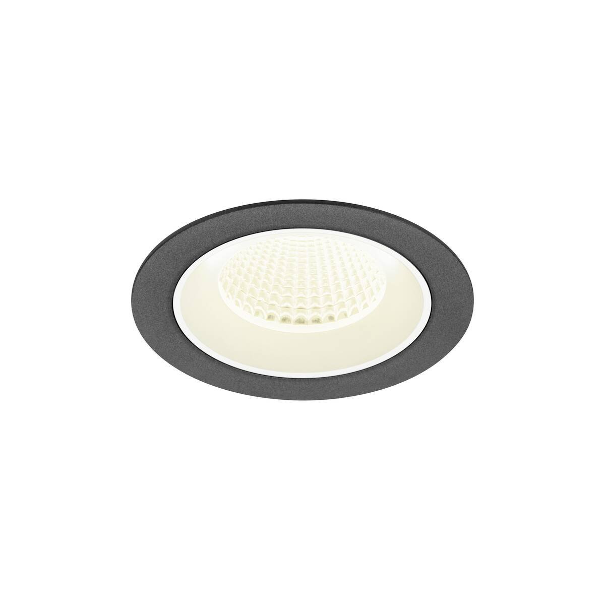LA 1009635 NUMINOS® M Stropní vestavné svítidlo, 4000 K, 40°, IP20, kulaté, černé / bílé - BIG WHITE (SLV)