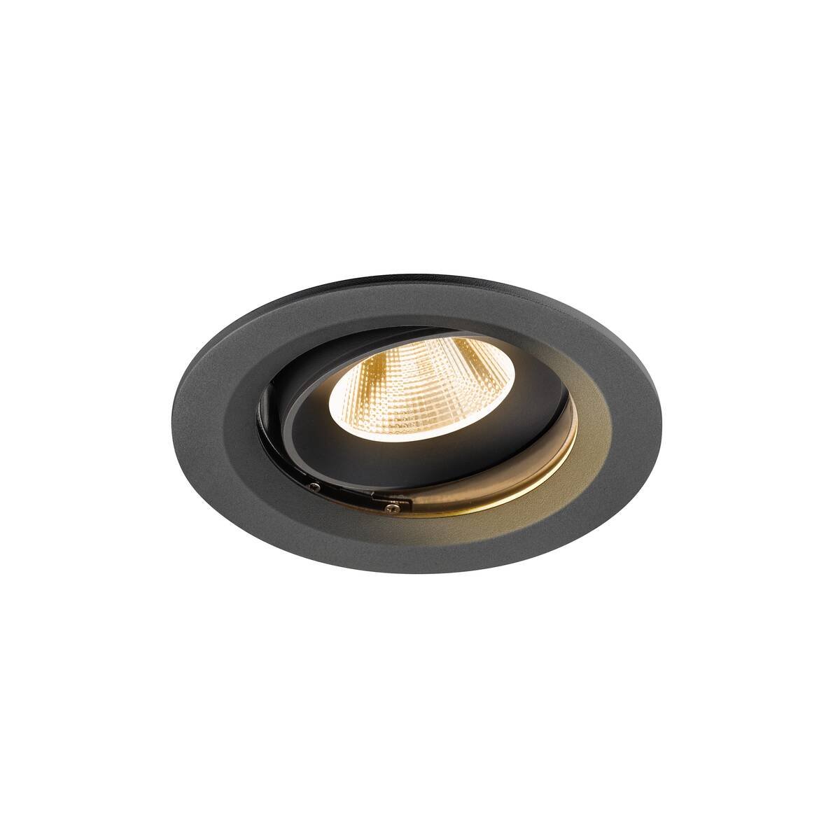 LA 1009649 NUMINOS® MOVE M Stropní vestavné svítidlo, 2700 K, 20°, IP20, kulaté, černé - BIG WHITE (SLV)