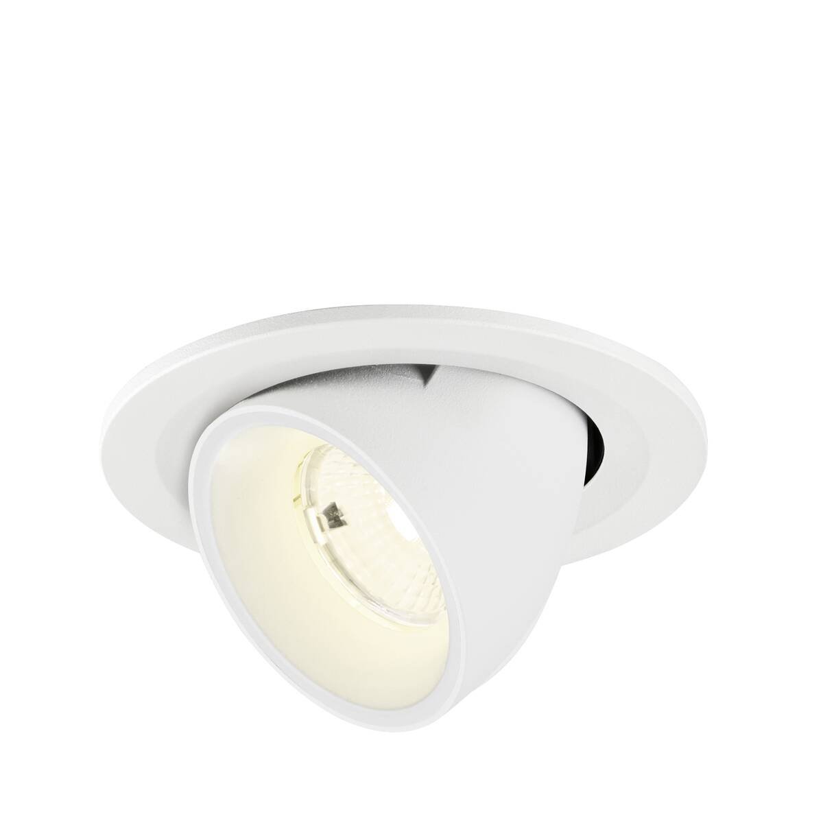 LA 1009431 NUMINOS® GIMBLE S Stropní vestavné svítidlo, 4000 K, 55°, IP20, kulaté, bílé - BIG WHITE (SLV)