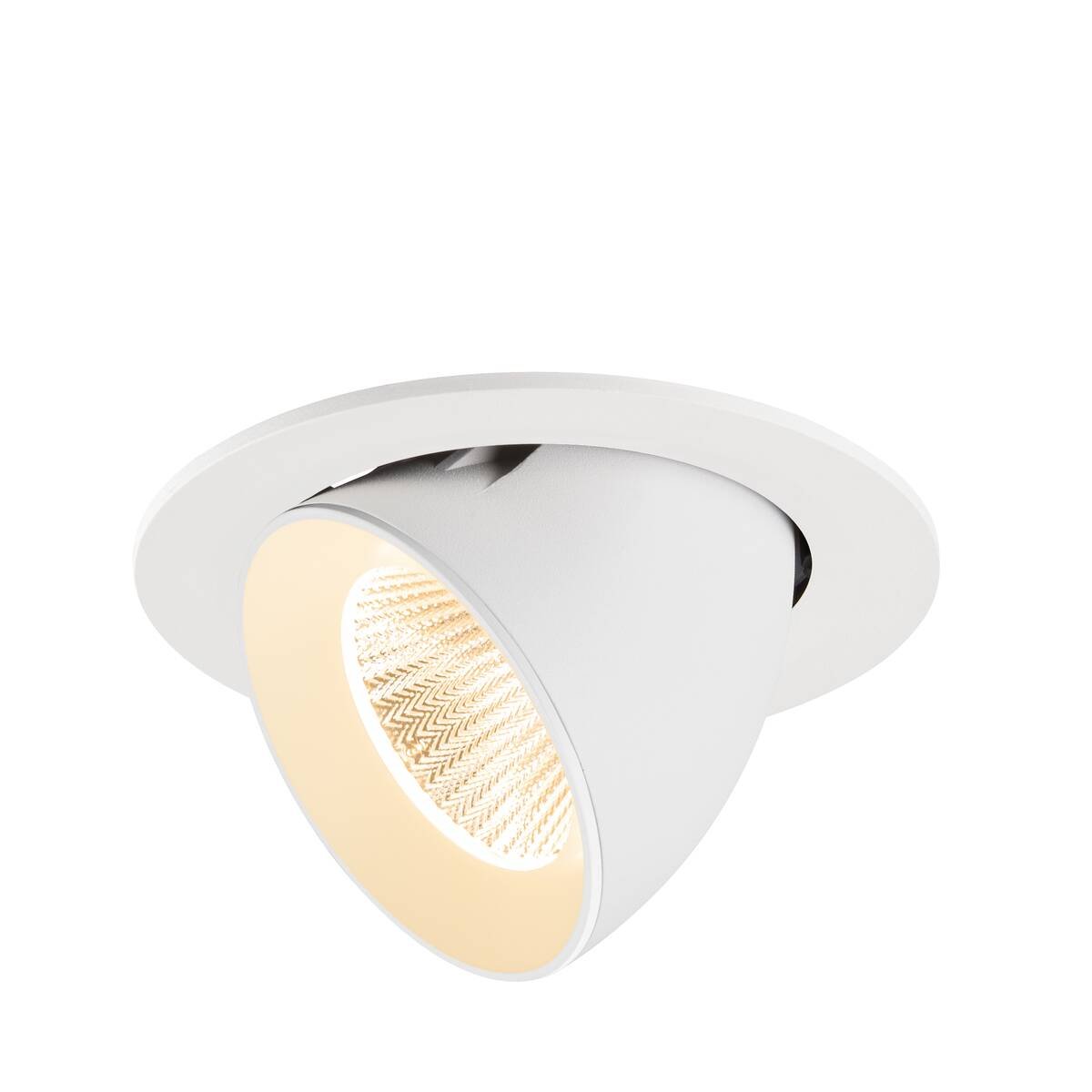 Levně LA 1009716 NUMINOS® GIMBLE L Stropní vestavné svítidlo, 2700 K, 40°, IP20, kulaté, bílé - BIG WHITE (SLV)