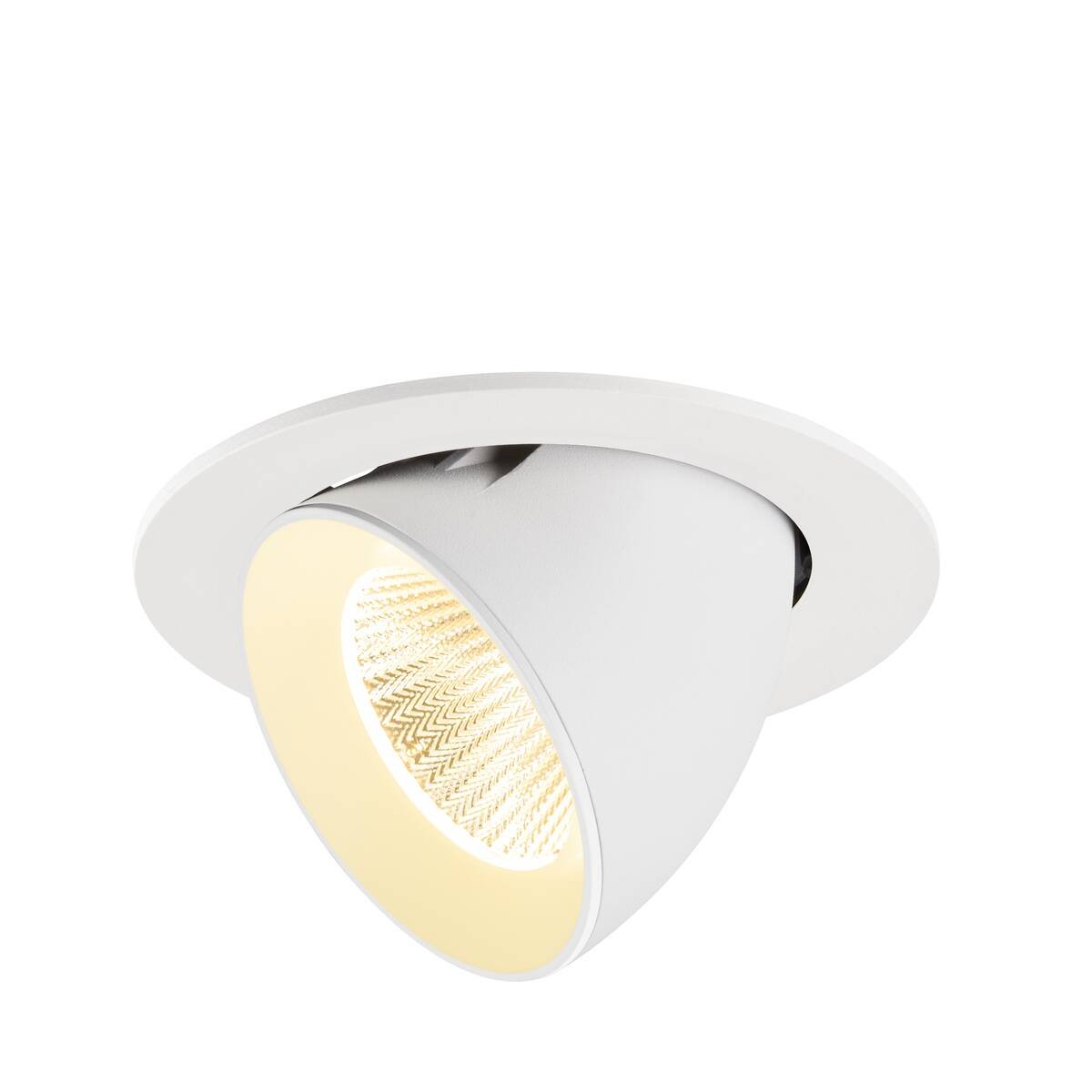 LA 1009734 NUMINOS® GIMBLE L Stropní vestavné svítidlo, 3000 K, 40°, IP20, kulaté, bílé - BIG WHITE (SLV)