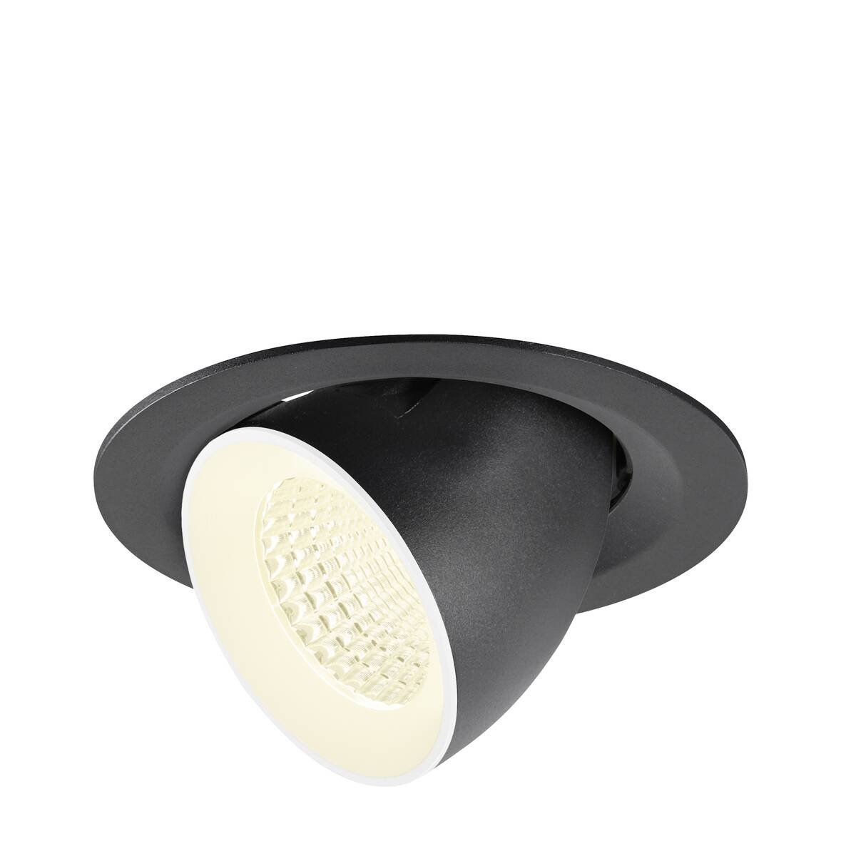 Levně LA 1009584 NUMINOS® GIMBLE M Stropní vestavné svítidlo, 4000 K, 55°, černá / bílá - BIG WHITE (SLV)