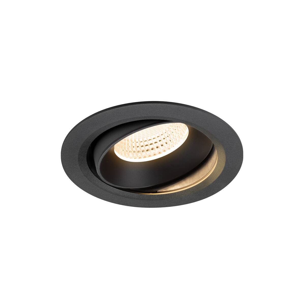 LA 1009978 NUMINOS® MOVE XL Stropní vestavné svítidlo, 2700 K, 55°, IP20, kulaté, černé - BIG WHITE (SLV)