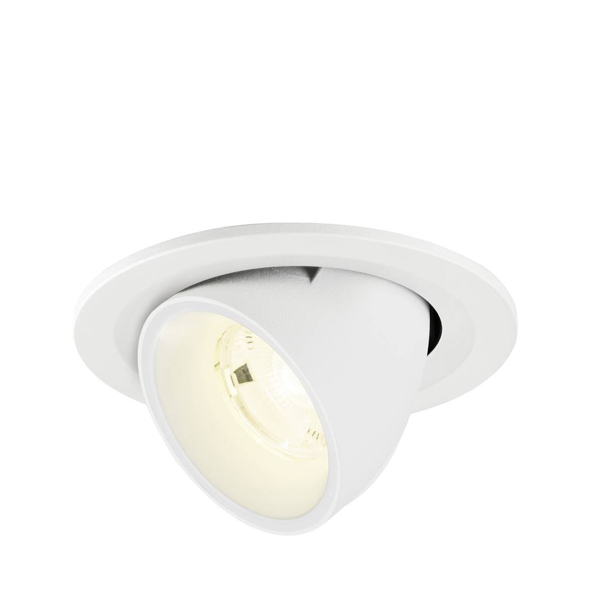 LA 1009425 NUMINOS® GIMBLE S Stropní vestavné svítidlo, 4000 K, 20°, IP20, kulaté, bílé - BIG WHITE (SLV)
