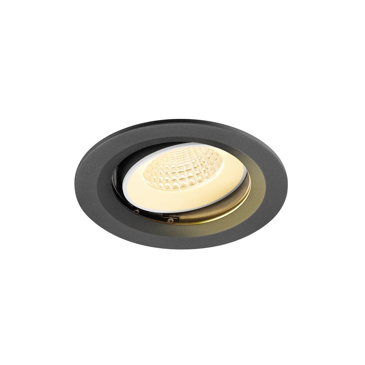 Levně LA 1009674 NUMINOS® MOVE M Stropní vestavné svítidlo, 3000 K, 55°, IP20, kulaté, černé / bílé - BIG WHITE (SLV)