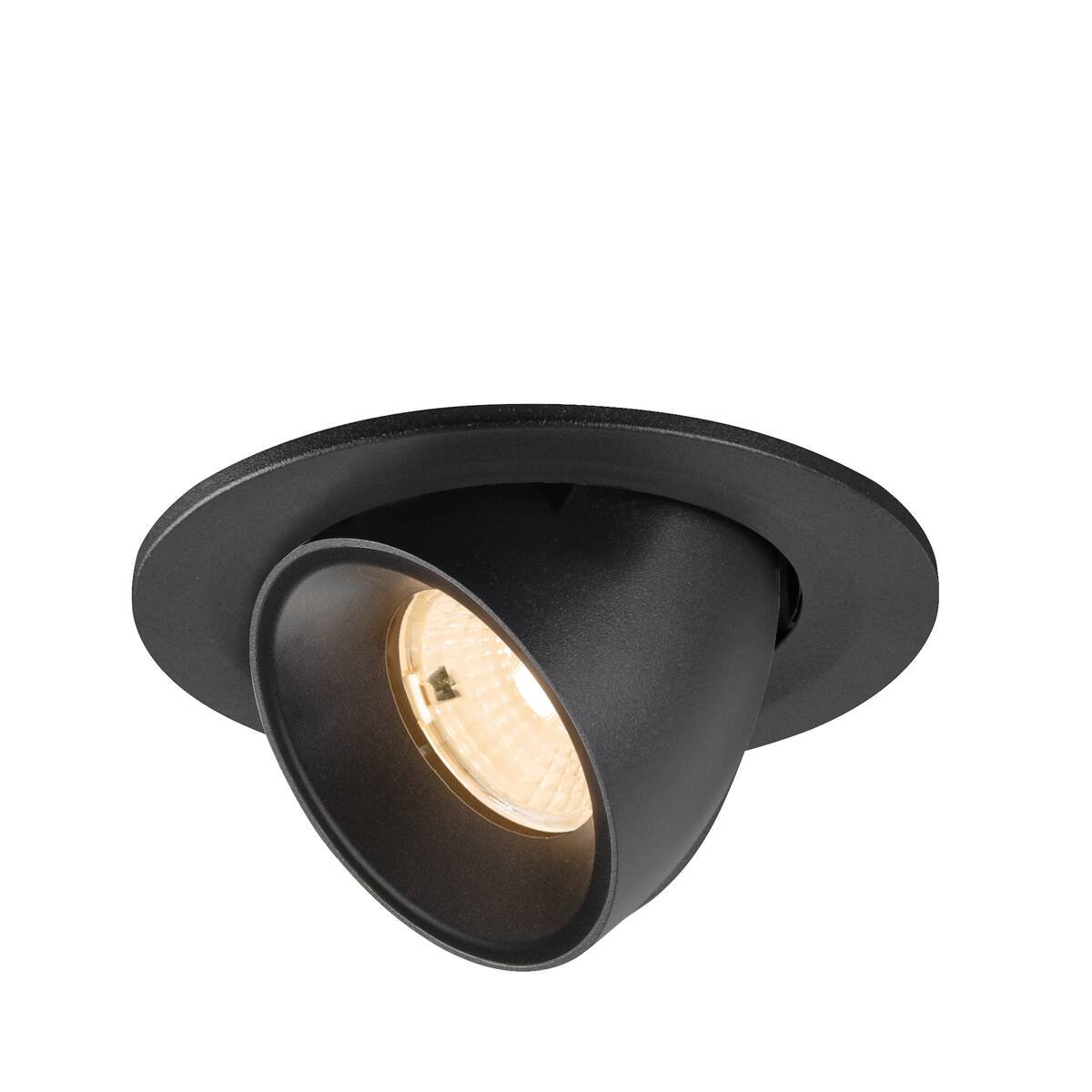 Levně LA 1009385 NUMINOS® GIMBLE S Stropní vestavné svítidlo, 2700 K, 55°, IP20, kulaté, černé - BIG WHITE (SLV)