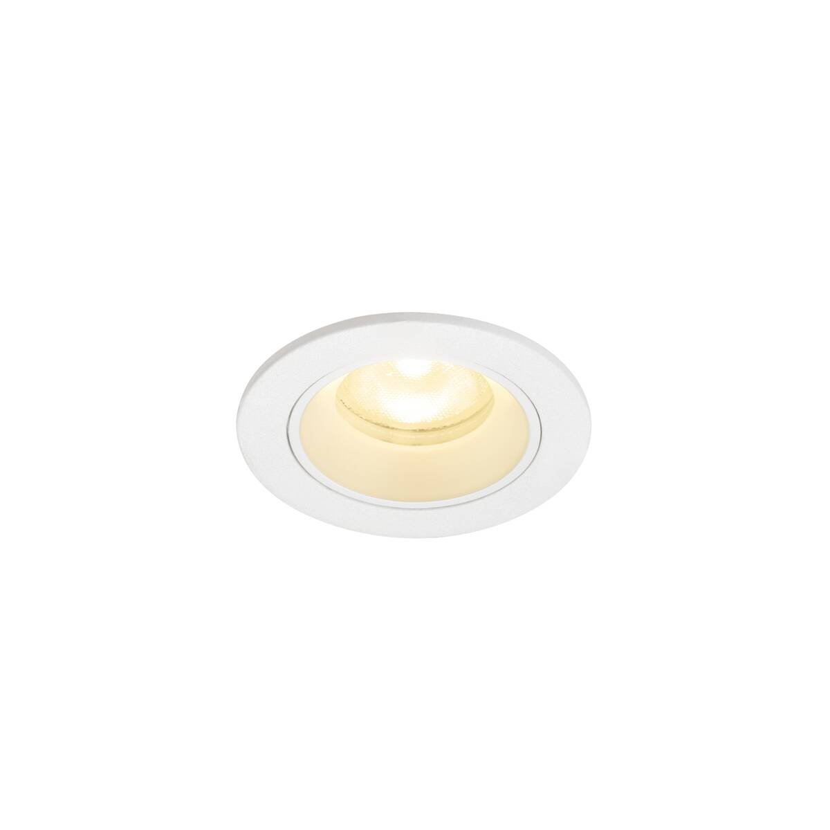 Levně LA 1009305 NUMINOS® XS Stropní vestavné svítidlo, 3000 K, 55°, IP20, kulaté, bílé - BIG WHITE (SLV)