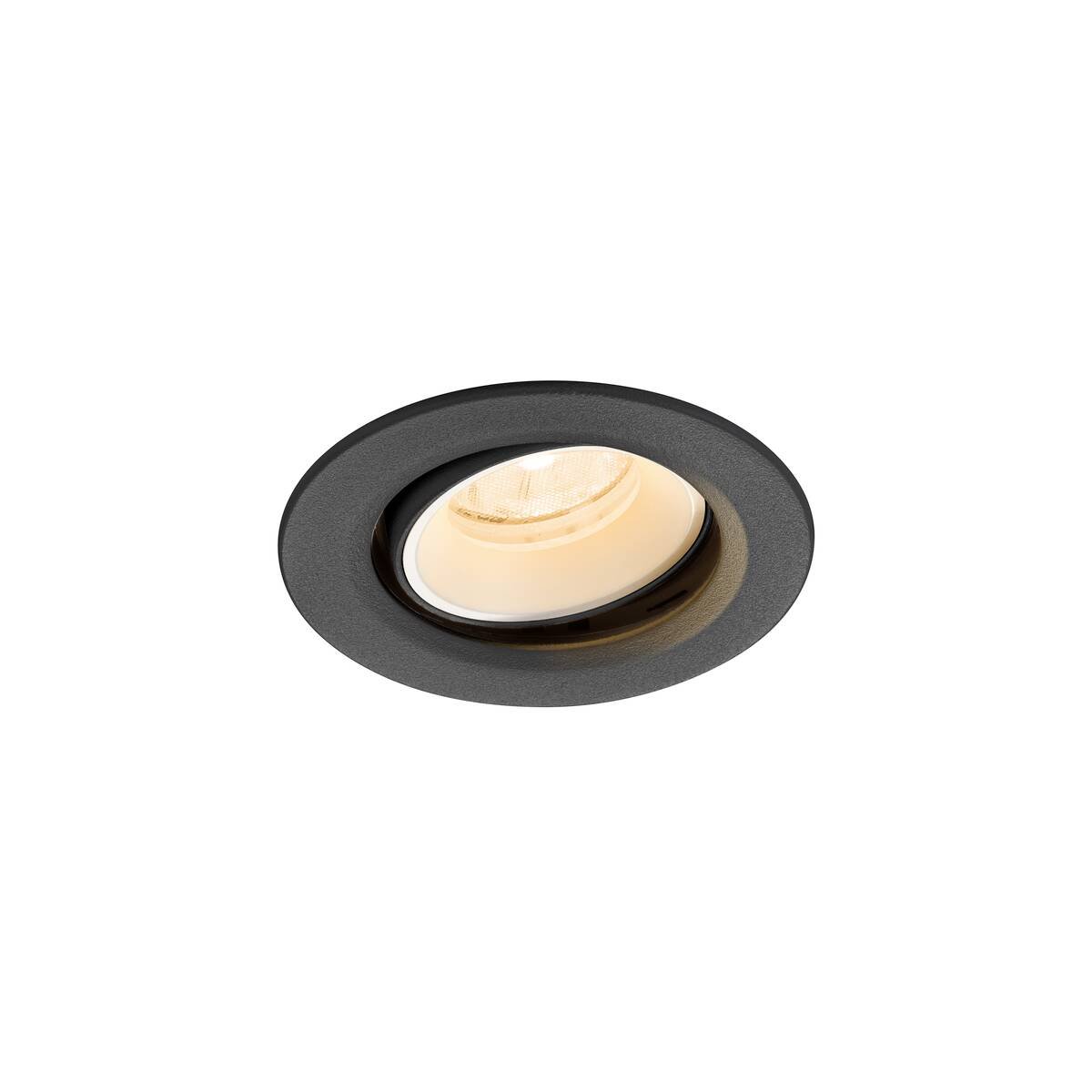 LA 1009326 NUMINOS® MOVE XS Stropní vestavné svítidlo, 2700 K, 20°, IP20, kulaté, černé / bílé - BIG WHITE (SLV)