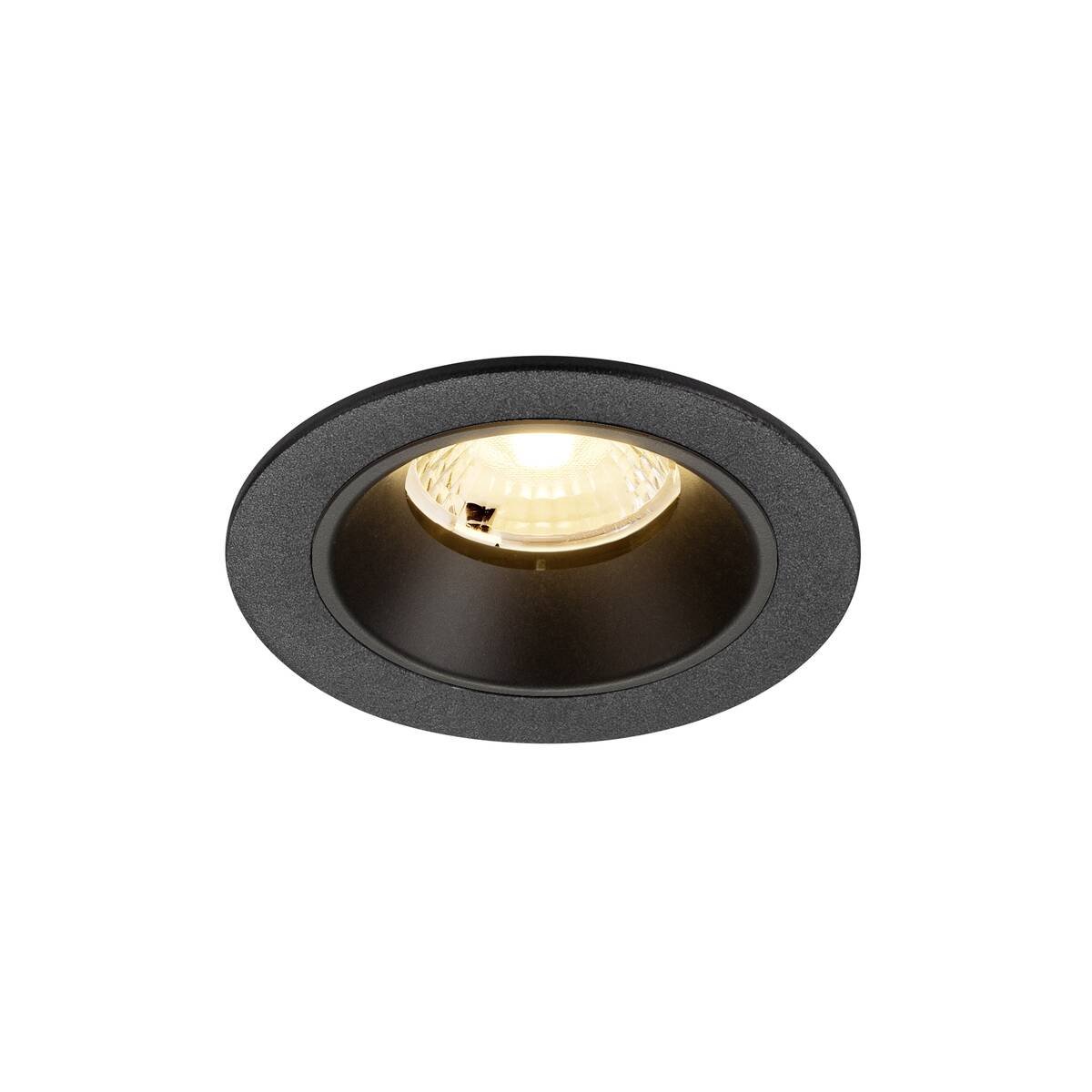 LA 1009454 NUMINOS® S Stropní vestavné svítidlo, 3000 K, 40°, IP20, kulaté, černé - BIG WHITE (SLV)