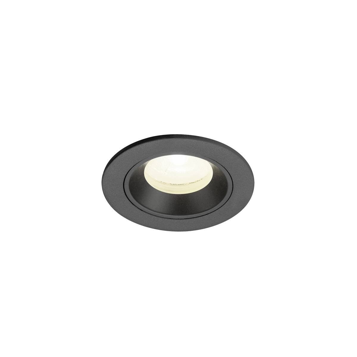 Levně LA 1009307 NUMINOS® XS Stropní vestavné svítidlo, 4000 K, 20°, IP20, kulaté, černé - BIG WHITE (SLV)