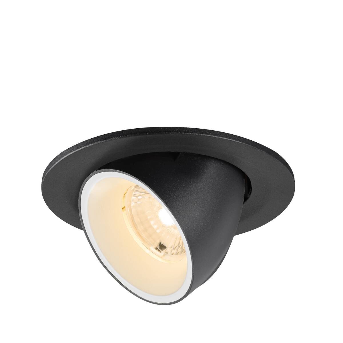 Levně LA 1009383 NUMINOS® GIMBLE S Stropní vestavné svítidlo, 2700 K, 40°, IP20, kulaté, černé / bílé - BIG WHITE (SLV)