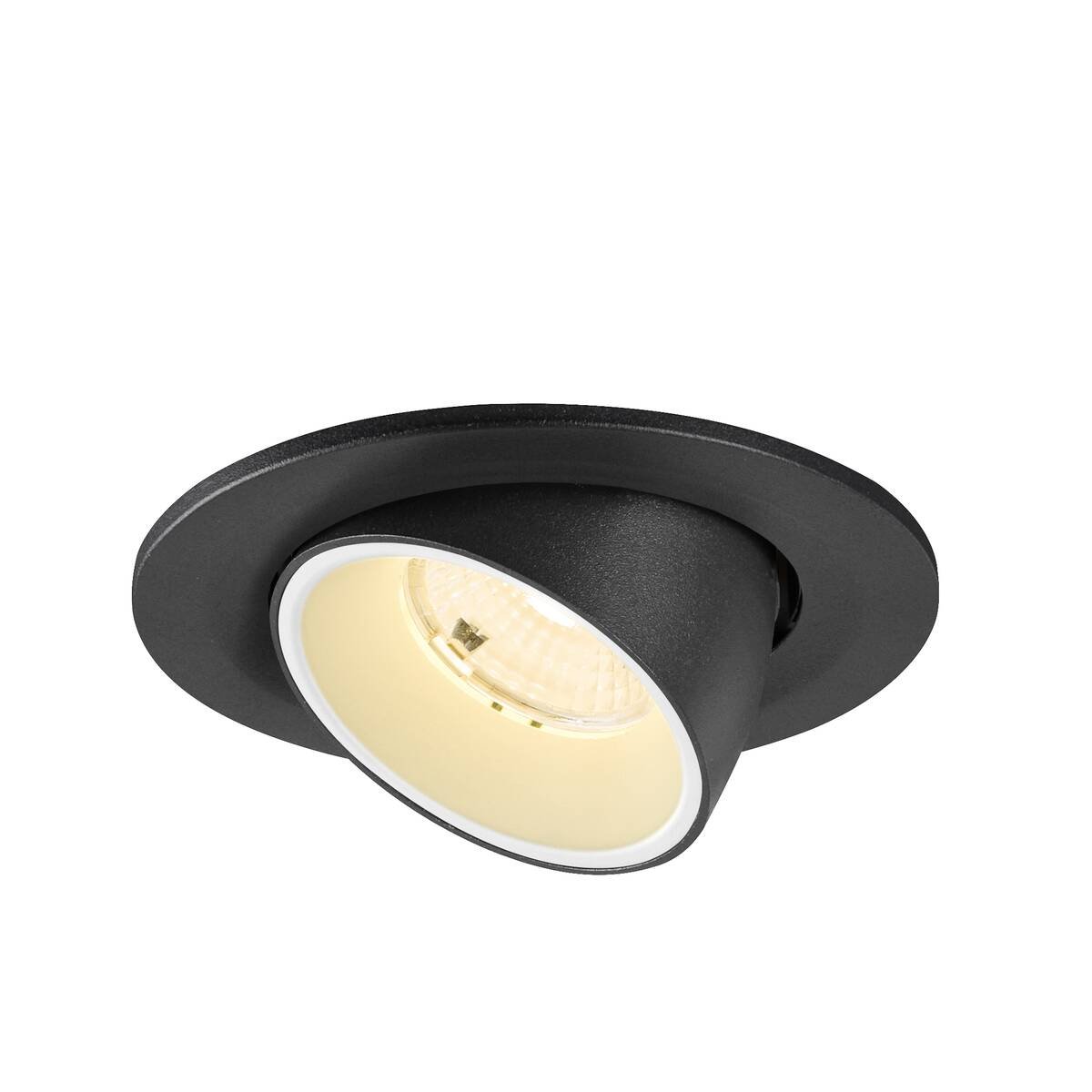 LA 1009404 NUMINOS® GIMBLE S Stropní vestavné svítidlo, 3000 K, 55°, IP20, kulaté, černé / bílé - BIG WHITE (SLV) (obrázek 3)