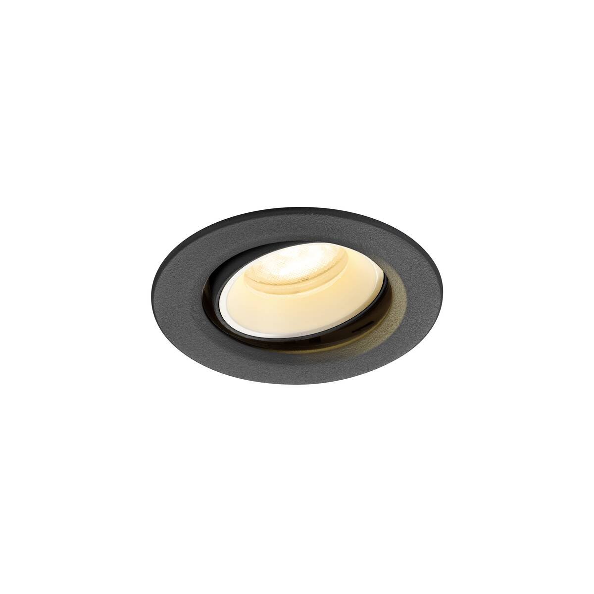 Levně LA 1009368 NUMINOS® MOVE XS Stropní vestavné svítidlo, 4000 K, 55°, IP20, kulaté, černé / bílé - BIG WHITE (SLV)