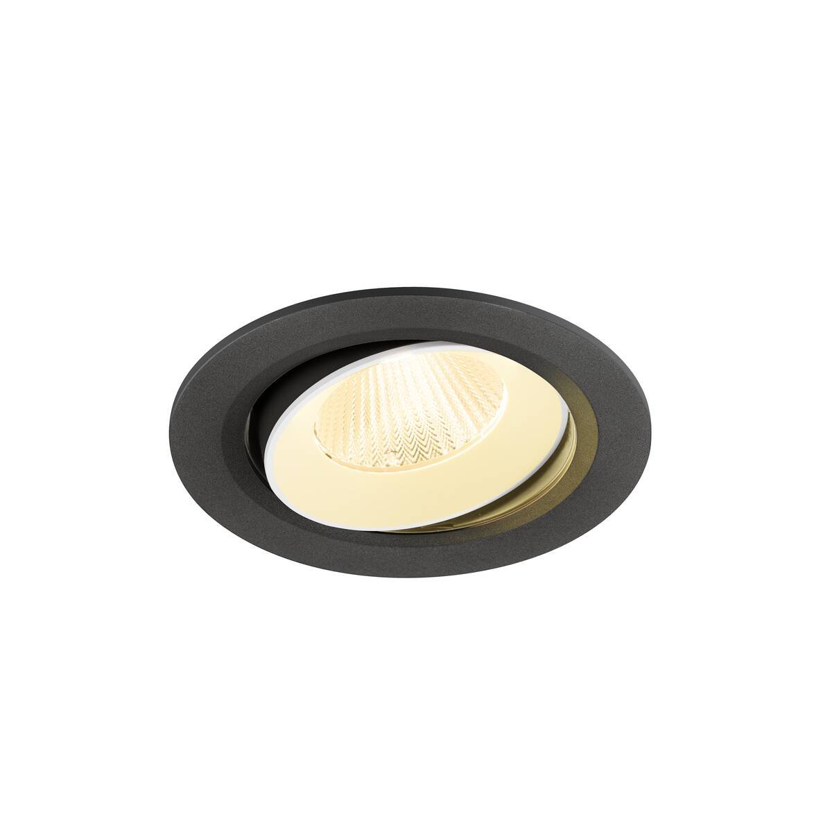 LA 1009832 NUMINOS® MOVE L Stropní vestavné svítidlo, 3000 K, 40°, IP20, kulaté, černá / bílá - BIG WHITE (SLV)