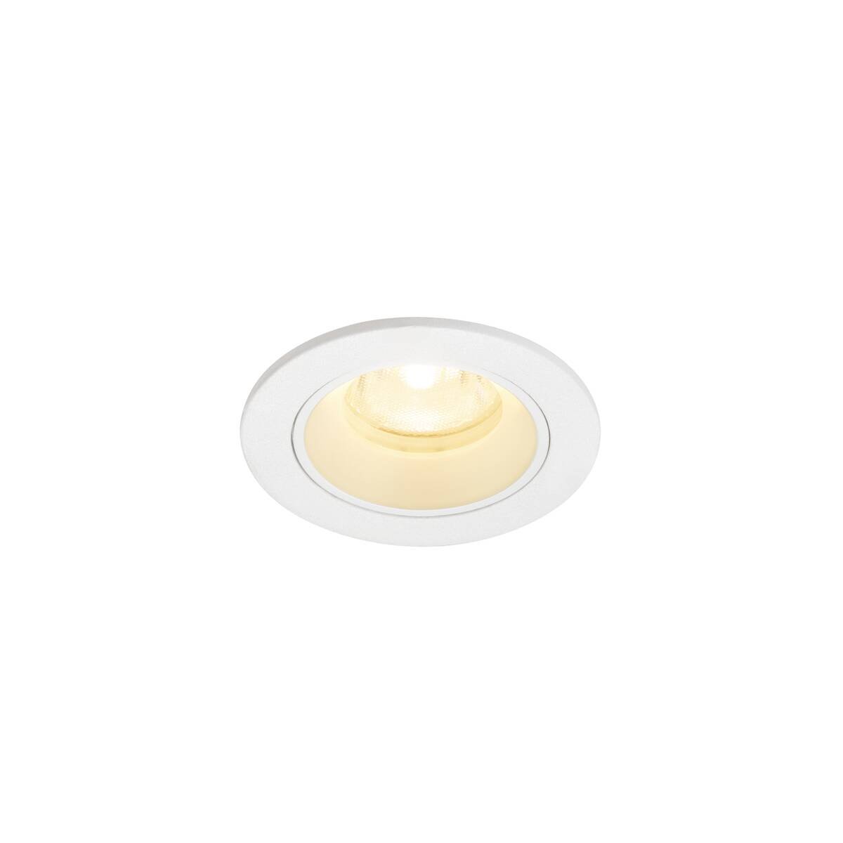 LA 1009302 NUMINOS® XS Stropní vestavné svítidlo, 3000 K, 40°, IP20, kulaté, bílé - BIG WHITE (SLV)