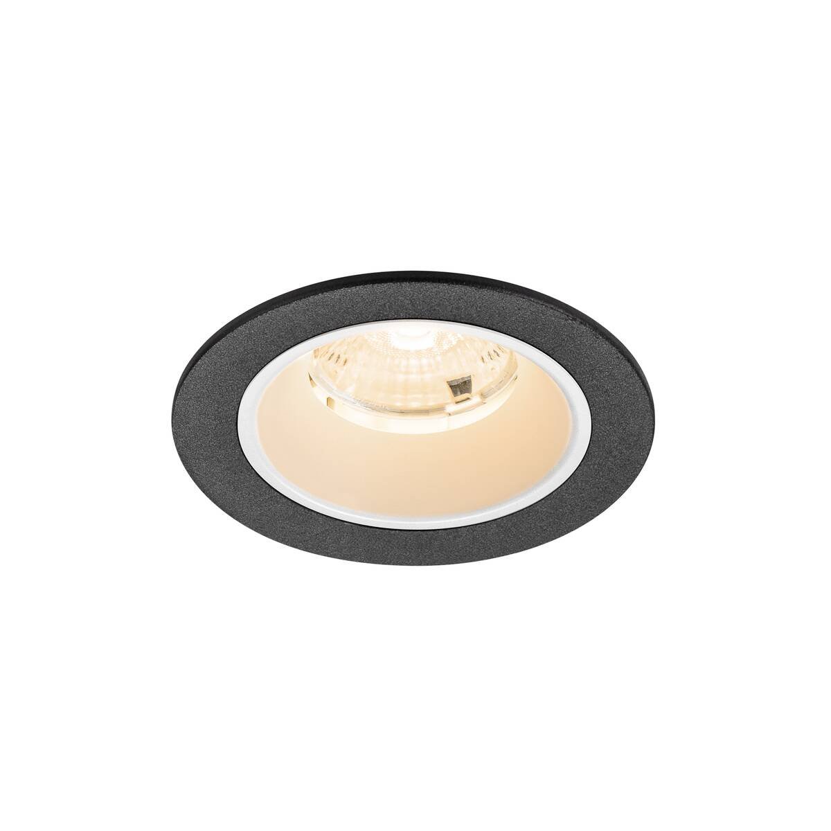 Levně LA 1009440 NUMINOS® S Stropní vestavné svítidlo, 2700 K, 55°, IP20, kulaté, černé / bílé - BIG WHITE (SLV)