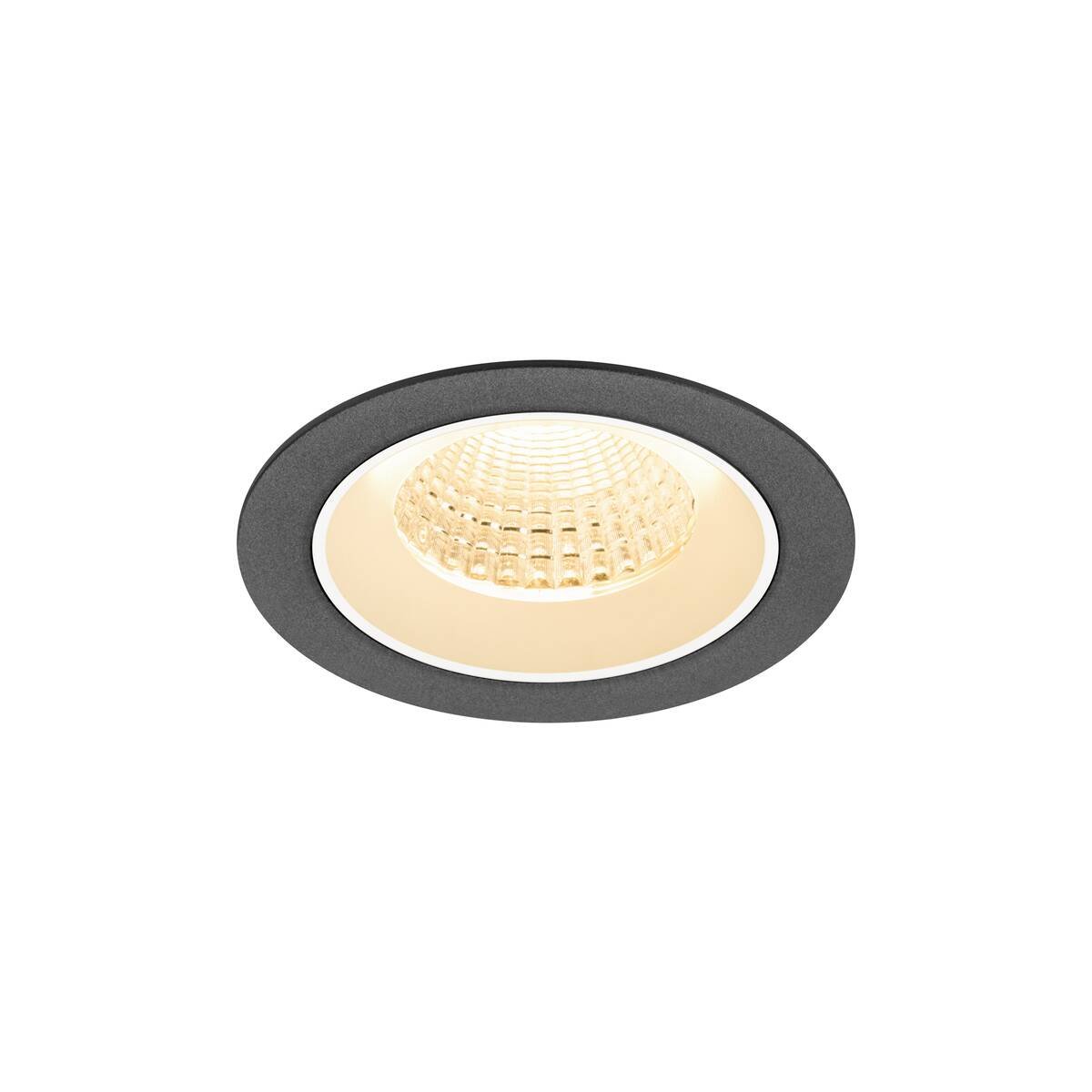 Levně LA 1009602 NUMINOS® M Stropní vestavné svítidlo, 2700 K, 55°, IP20, kulaté, černé / bílé - BIG WHITE (SLV)