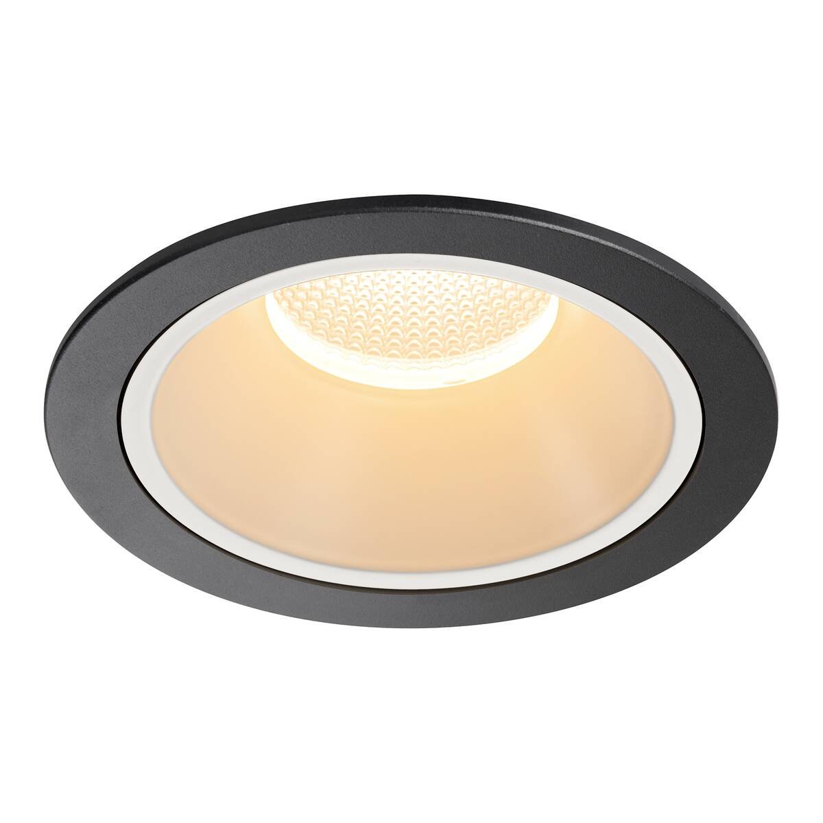 Levně LA 1009925 NUMINOS® XL Stropní vestavné svítidlo, 2700 K, 55°, IP20, kulaté, černé / bílé - BIG WHITE (SLV)