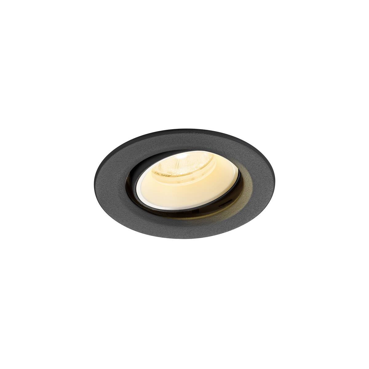 LA 1009362 NUMINOS® MOVE XS Stropní vestavné svítidlo, 4000 K, 20°, IP20, kulaté, černé / bílé - BIG WHITE (SLV)
