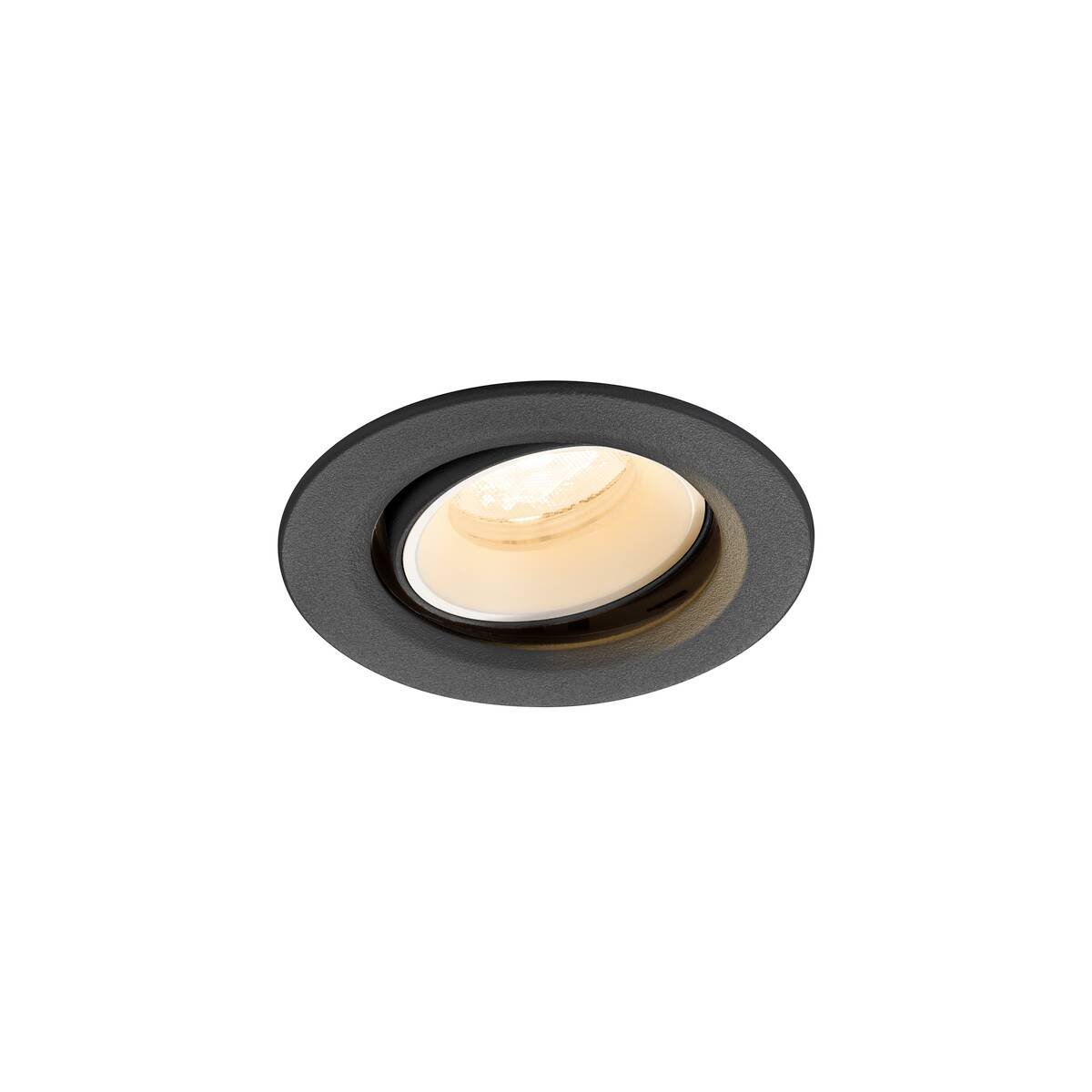 LA 1009329 NUMINOS® MOVE XS Stropní vestavné svítidlo, 2700 K, 40°, IP20, kulaté, černé / bílé - BIG WHITE (SLV)