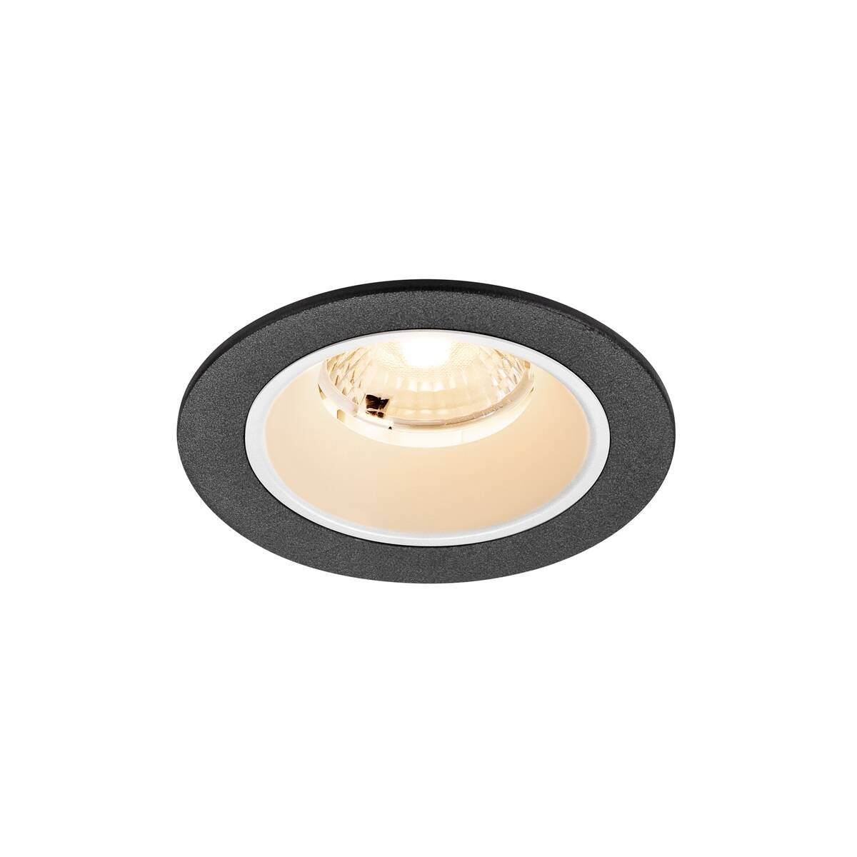 LA 1009437 NUMINOS® S Stropní vestavné svítidlo, 2700 K, 40°, IP20, kulaté, černé / bílé - BIG WHITE (SLV)
