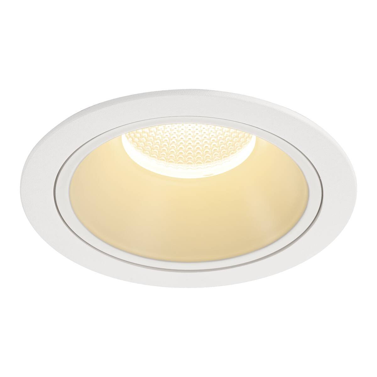 LA 1009952 NUMINOS® XL Stropní vestavné svítidlo, 3000 K, 55°, IP20, kulaté, bílé - BIG WHITE (SLV)