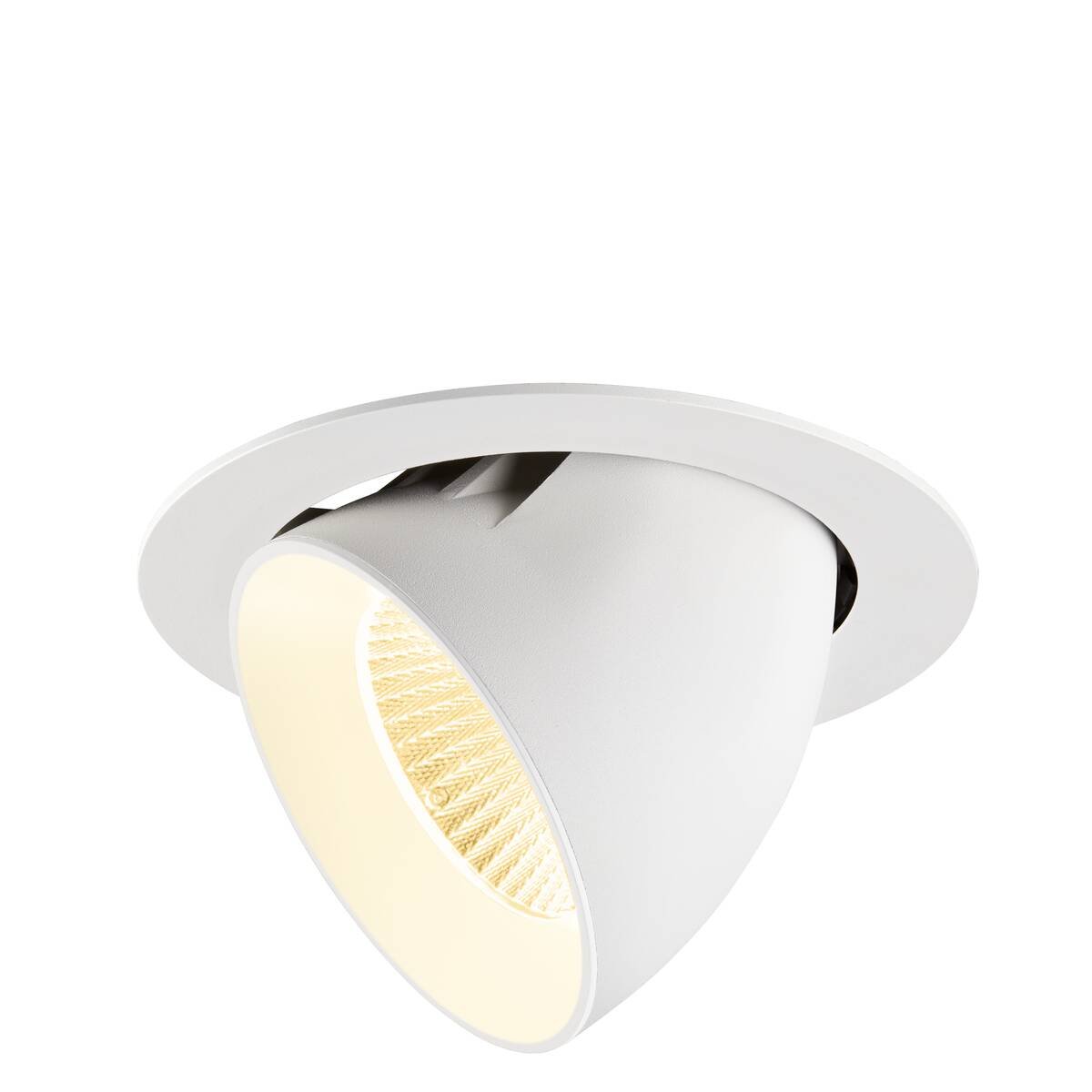 Levně LA 1009895 NUMINOS® GIMBLE XL Stropní vestavné svítidlo, 3000 K, 40°, bílá - BIG WHITE (SLV)