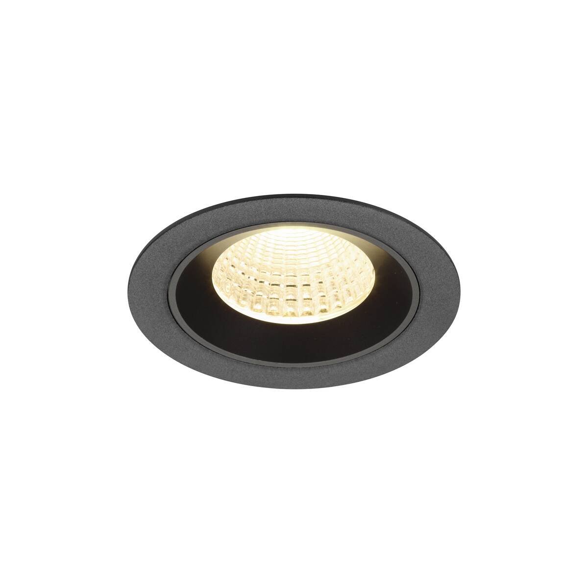 LA 1009619 NUMINOS® M Stropní vestavné svítidlo, 3000 K, 55°, IP20, kulaté, černé - BIG WHITE (SLV)