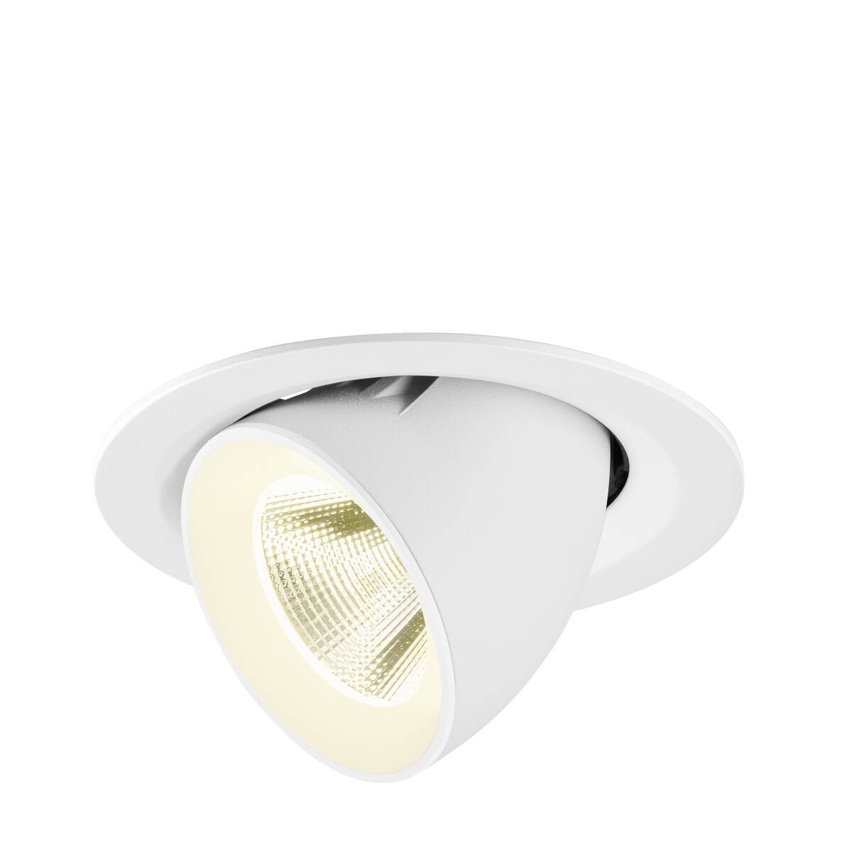 LA 1009587 NUMINOS® GIMBLE M Stropní vestavné svítidlo, 4000 K, 20°, bílá - BIG WHITE (SLV)