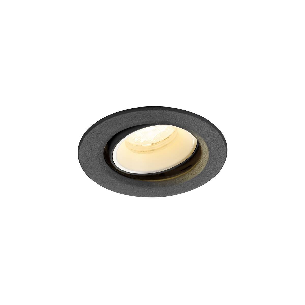 LA 1009365 NUMINOS® MOVE XS Stropní vestavné svítidlo, 4000 K, 40°, IP20, kulaté, černé / bílé - BIG WHITE (SLV)