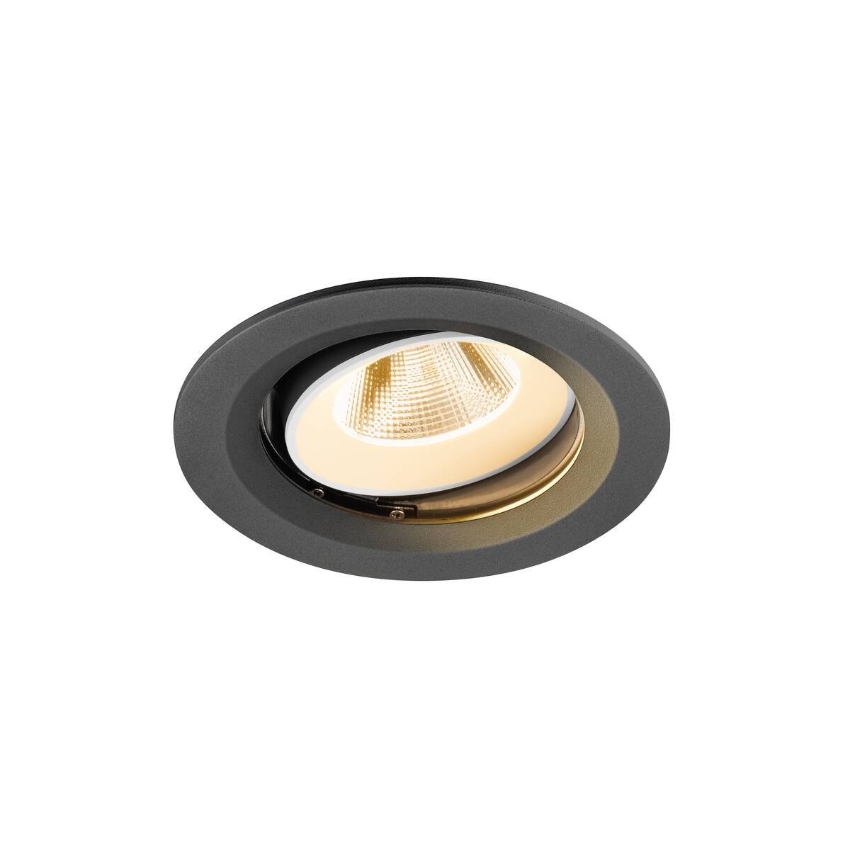 LA 1009650 NUMINOS® MOVE M Stropní vestavné svítidlo, 2700 K, 20°, IP20, kulaté, černé / bílé - BIG WHITE (SLV)