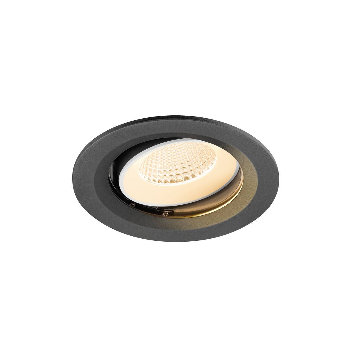 LA 1009653 NUMINOS® MOVE M Stropní vestavné svítidlo, 2700 K, 40°, IP20, kulaté, černé / bílé - BIG WHITE (SLV)