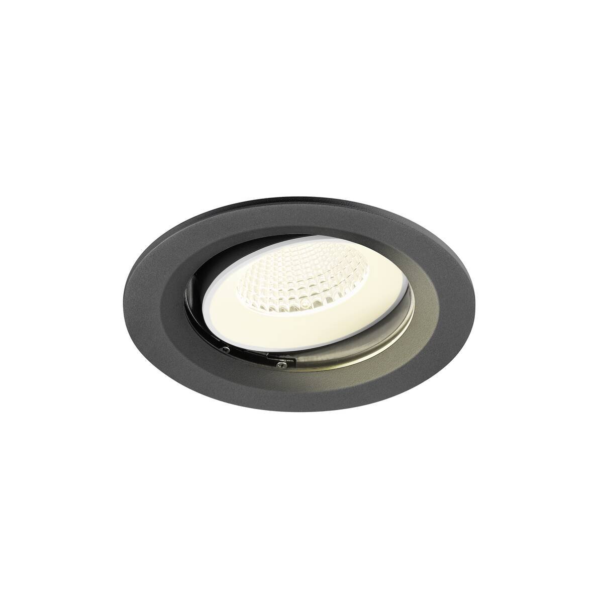 LA 1009689 NUMINOS® MOVE M Stropní vestavné svítidlo, 4000 K, 40°, IP20, kulaté, černé / bílé - BIG WHITE (SLV)