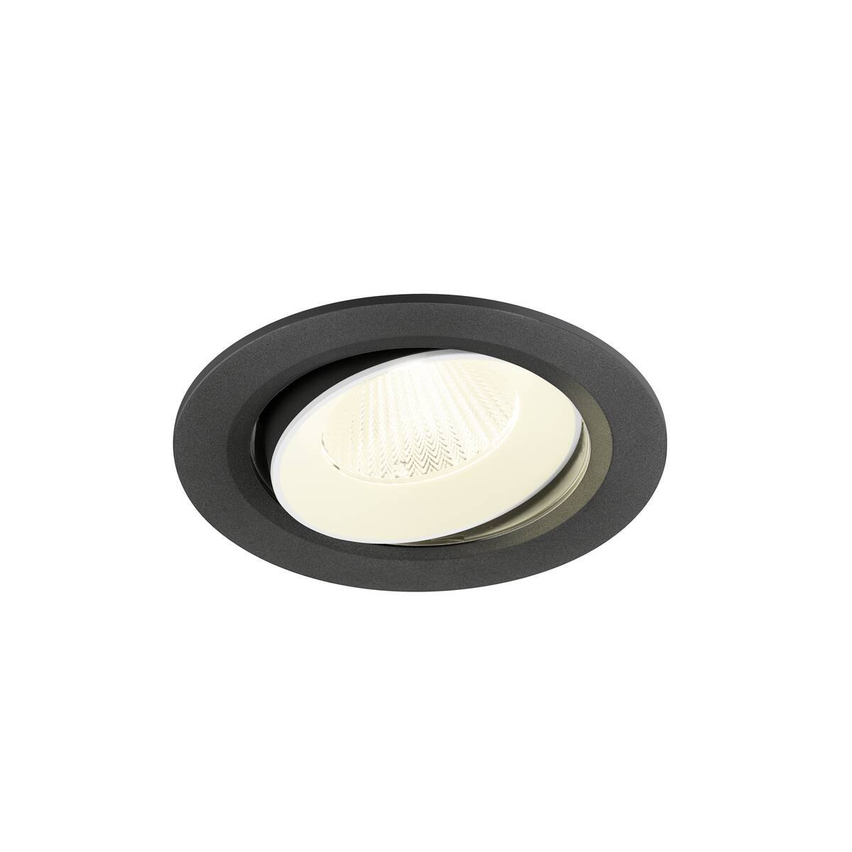 LA 1009850 NUMINOS® MOVE L Stropní vestavné svítidlo, 4000 K, 40°, IP20, kulaté, černé / bílé - BIG WHITE (SLV)