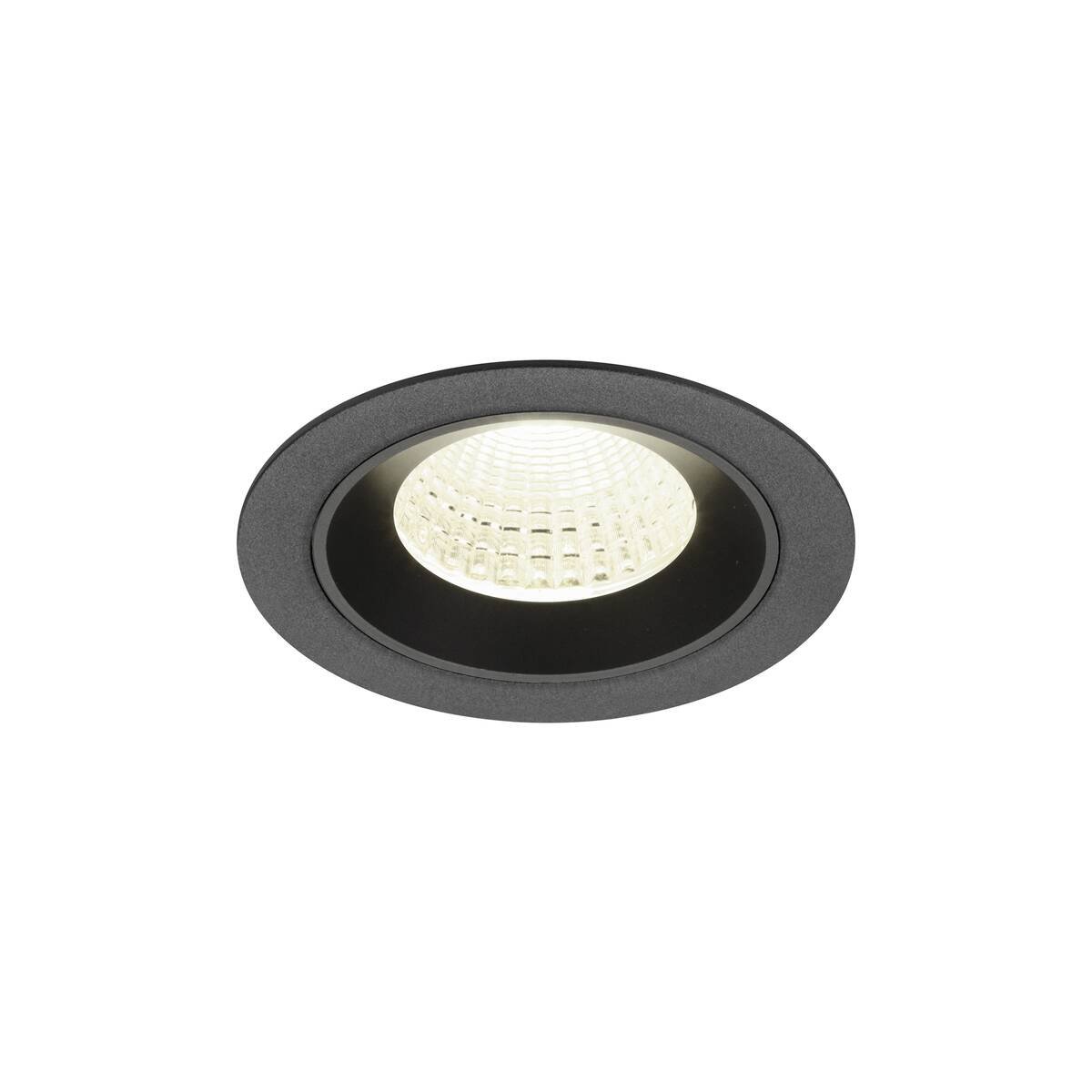 LA 1009637 NUMINOS® M Stropní vestavné svítidlo, 4000 K, 55°, IP20, kulaté, černé - BIG WHITE (SLV)