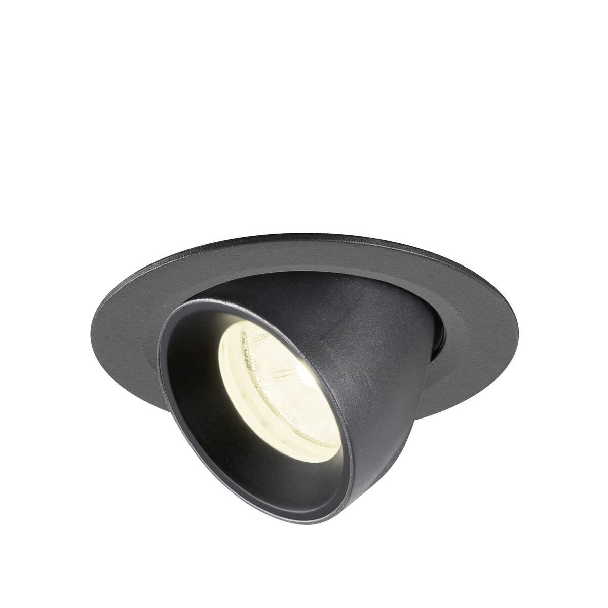 LA 1010062 NUMINOS® GIMBLE XS Stropní vestavné svítidlo, 4000 K, 20°, IP20, kulaté, černá - BIG WHITE (SLV)