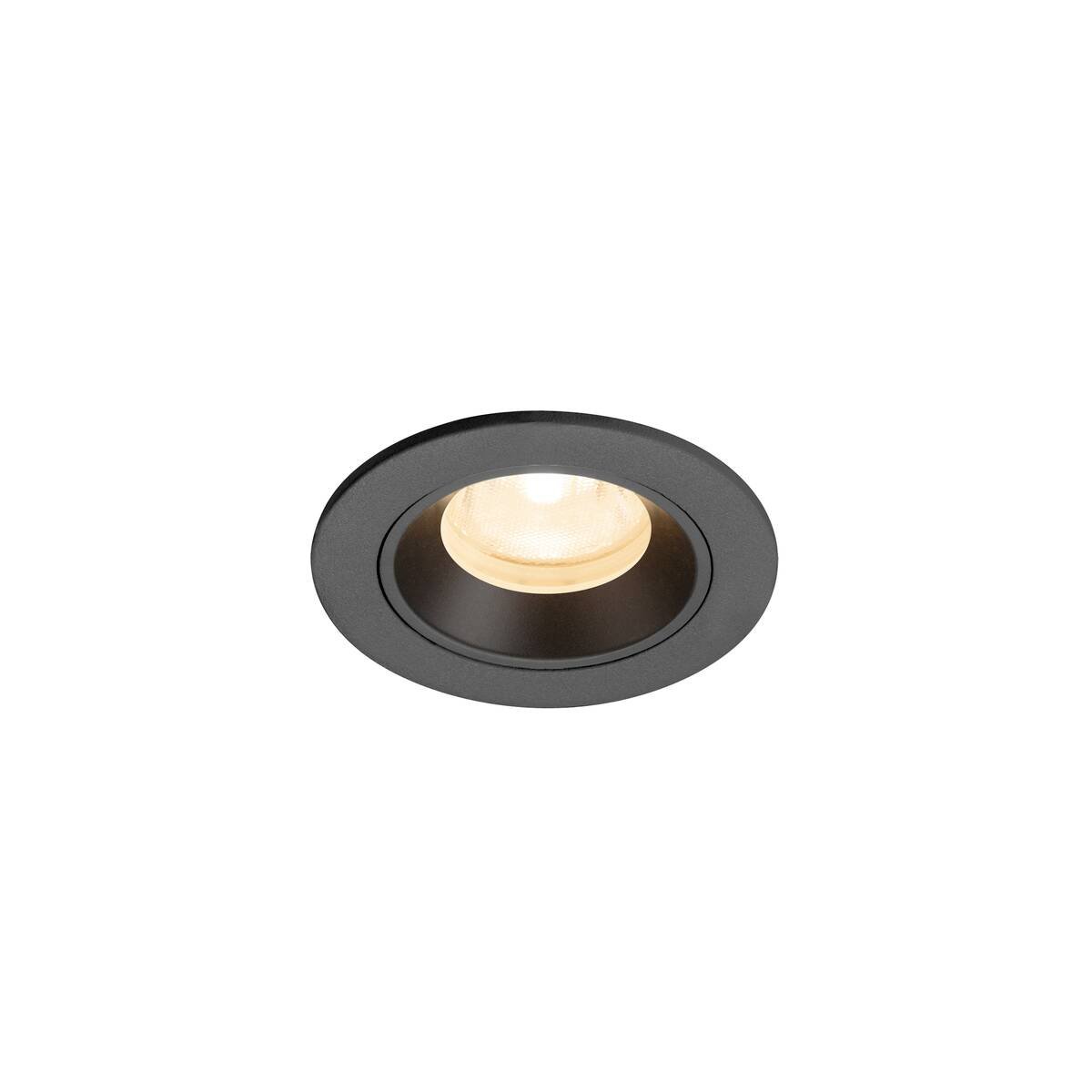 LA 1009274 NUMINOS® XS Stropní vestavné svítidlo, 2700 K, 40°, IP20, kulaté, černé - BIG WHITE (SLV)