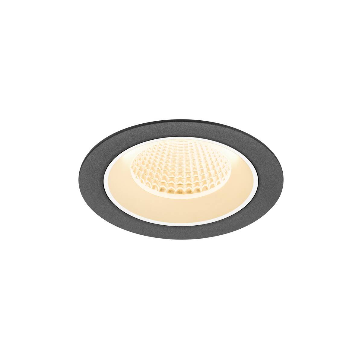 Levně LA 1009599 NUMINOS® M Stropní vestavné svítidlo, 2700 K, 40°, IP20, kulaté, černé / bílé - BIG WHITE (SLV)