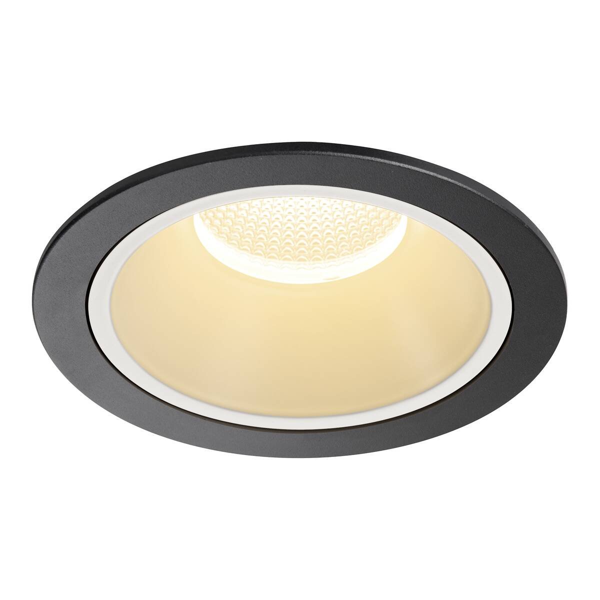 LA 1009940 NUMINOS® XL Stropní vestavné svítidlo, 3000 K, 40°, IP20, kulaté, černé / bílé - BIG WHITE (SLV)