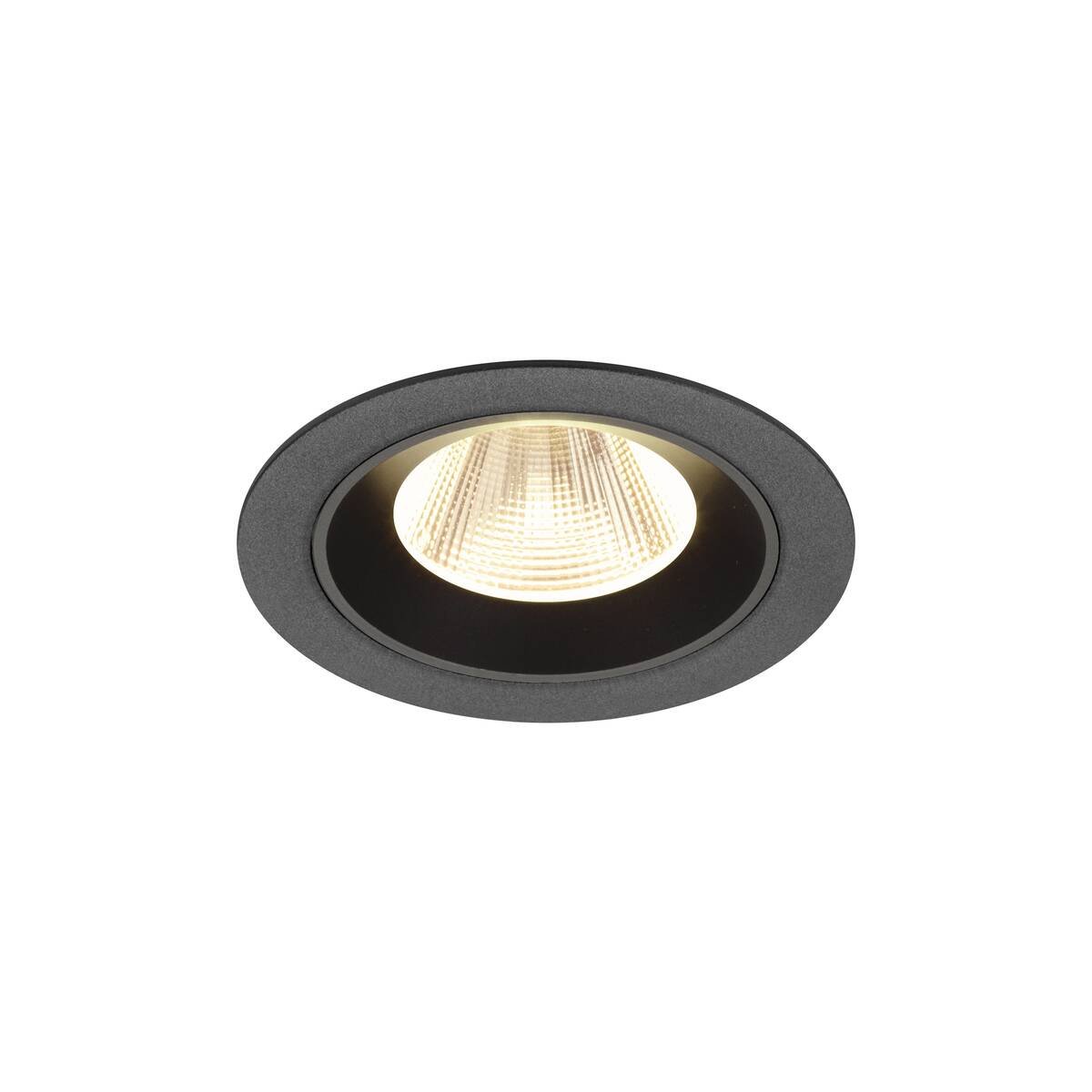 Levně LA 1009613 NUMINOS® M Stropní vestavné svítidlo, 3000 K, 20°, IP20, kulaté, černé - BIG WHITE (SLV)