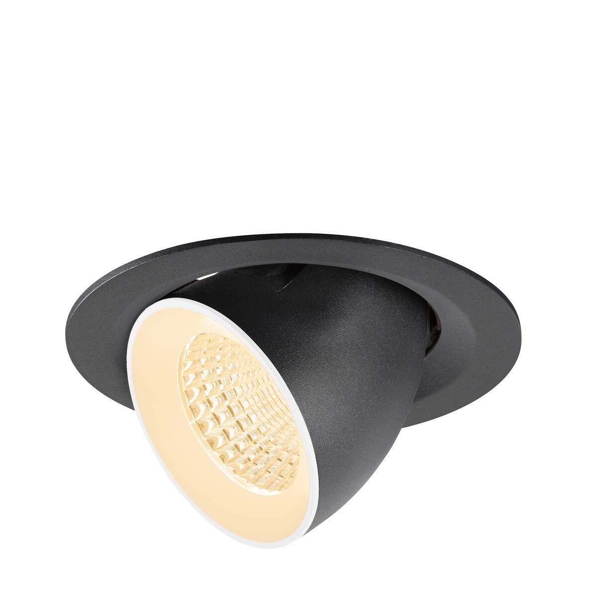 LA 1009548 NUMINOS® GIMBLE M Stropní vestavné svítidlo, 2700 K, 55°, černá / bílá - BIG WHITE (SLV)