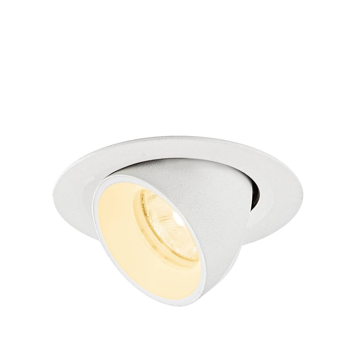 LA 1010054 NUMINOS® GIMBLE XS Stropní vestavné svítidlo, 3000 K, 20°, IP20, kulaté, bílé - BIG WHITE (SLV)