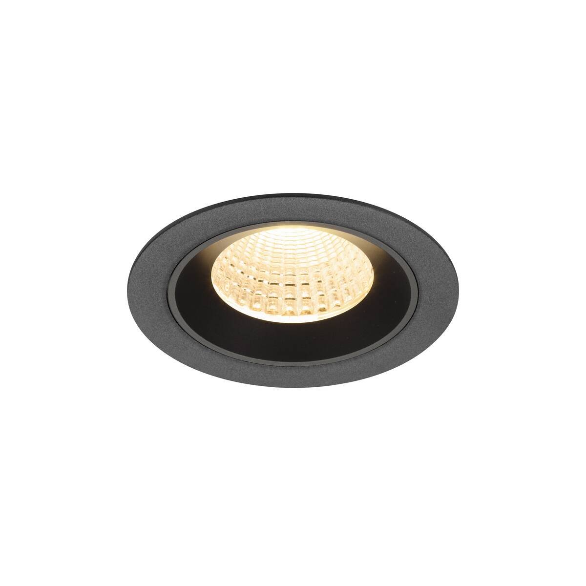 Levně LA 1009601 NUMINOS® M Stropní vestavné svítidlo, 2700 K, 55°, IP20, kulaté, černé - BIG WHITE (SLV)