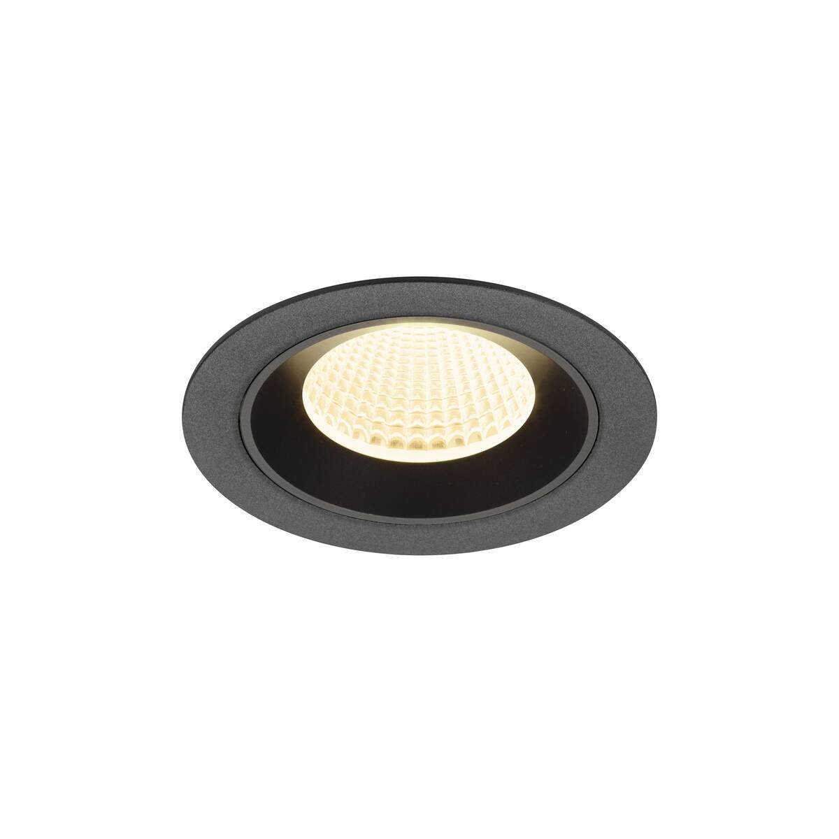 LA 1009616 NUMINOS® M Stropní vestavné svítidlo, 3000 K, 40°, IP20, kulaté, černé - BIG WHITE (SLV)