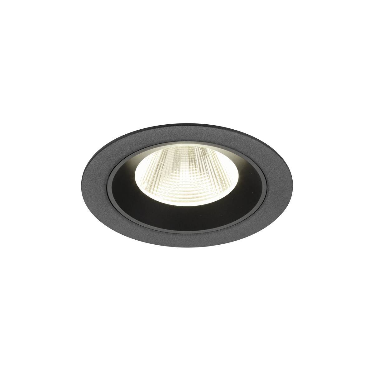 Levně LA 1009631 NUMINOS® M Stropní vestavné svítidlo, 4000 K, 20°, IP20, kulaté, černé - BIG WHITE (SLV)