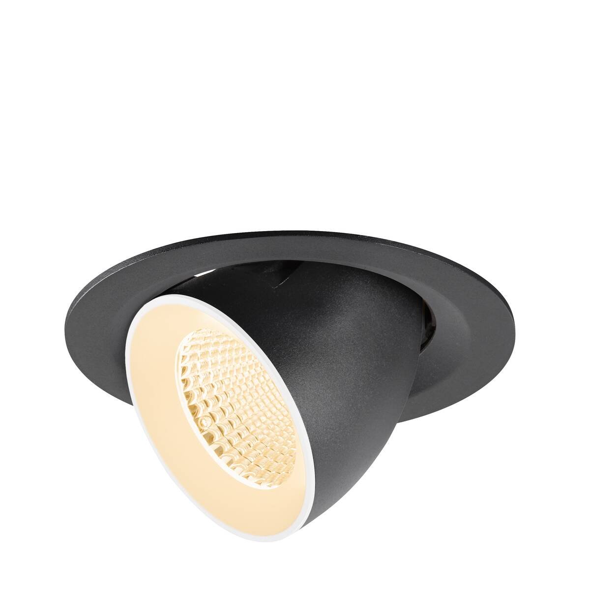 Levně LA 1009545 NUMINOS® GIMBLE M Stropní vestavné svítidlo, 2700 K, 40°, černé / bílé - BIG WHITE (SLV)