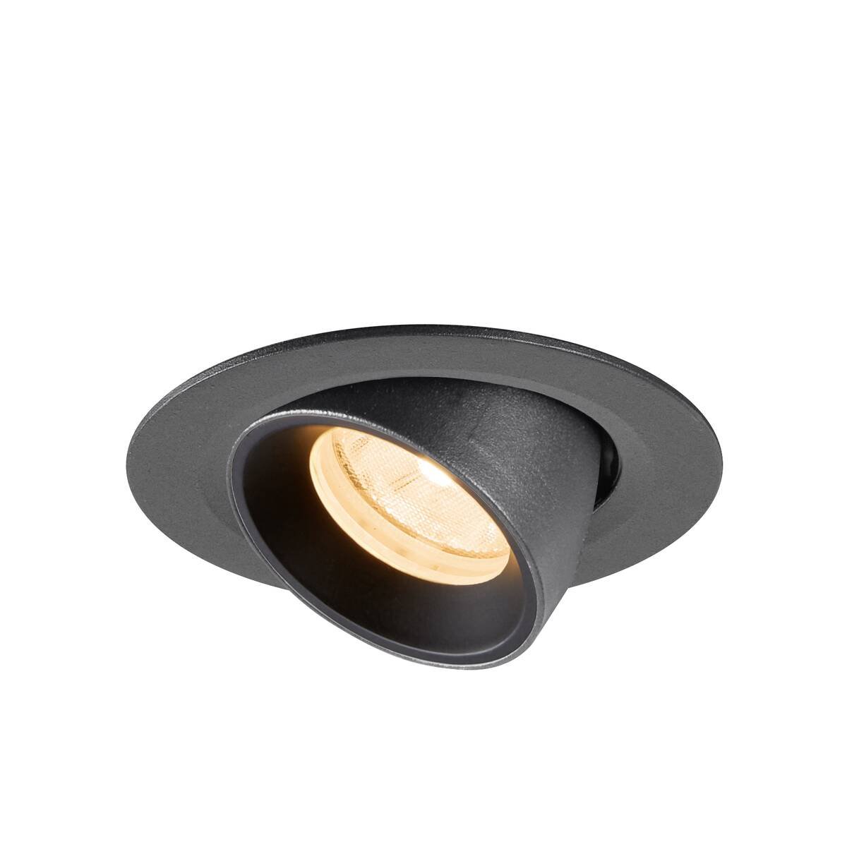 LA 1010026 NUMINOS® GIMBLE XS Stropní vestavné svítidlo, 2700 K, 20°, IP20, kulaté, černé - BIG WHITE (SLV) (obrázek 3)