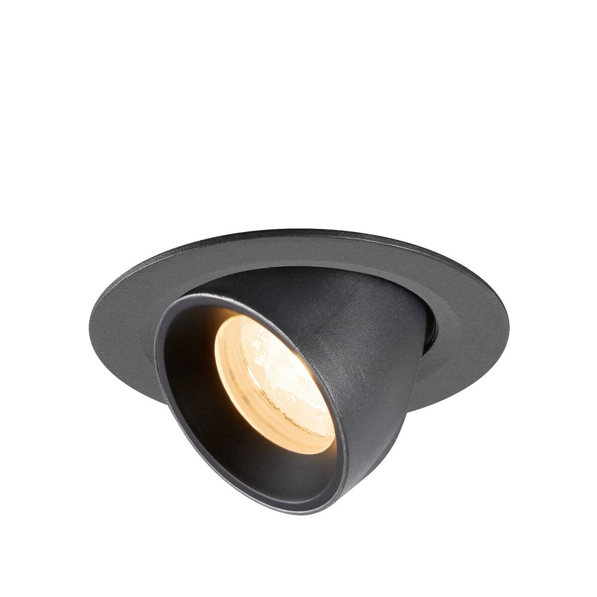 LA 1010029 NUMINOS® GIMBLE XS Stropní vestavné svítidlo, 2700 K, 40°, IP20, kulaté, černé - BIG WHITE (SLV)