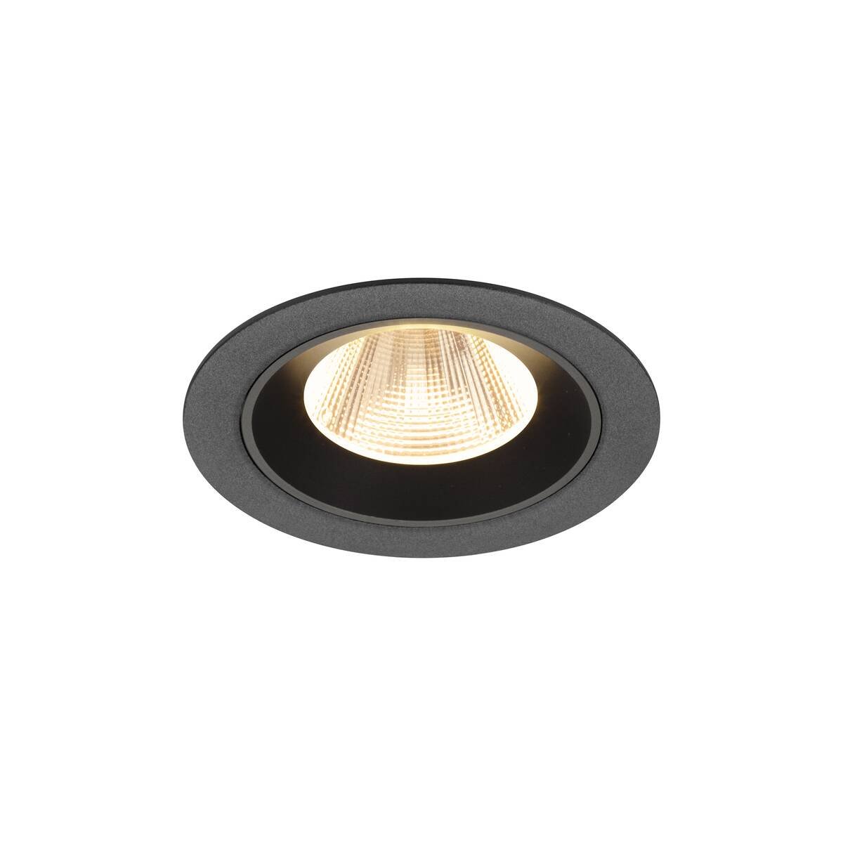 LA 1009595 NUMINOS® M Stropní vestavné svítidlo, 2700 K, 20°, IP20, kulaté, černé - BIG WHITE (SLV)